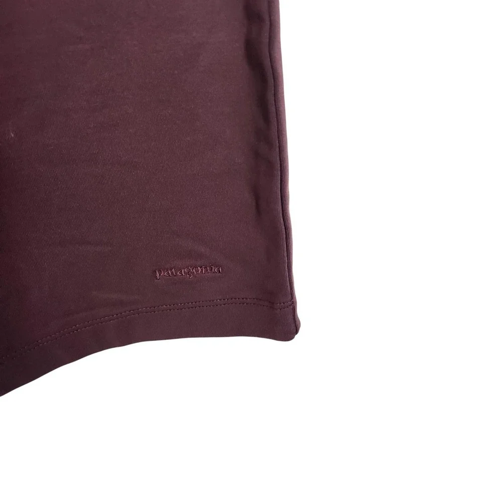 PATAGONIA Pants Womens Medium Eggplant‎ Capri Wide Leg Drawstring Pockets - Picture 3 of 9
